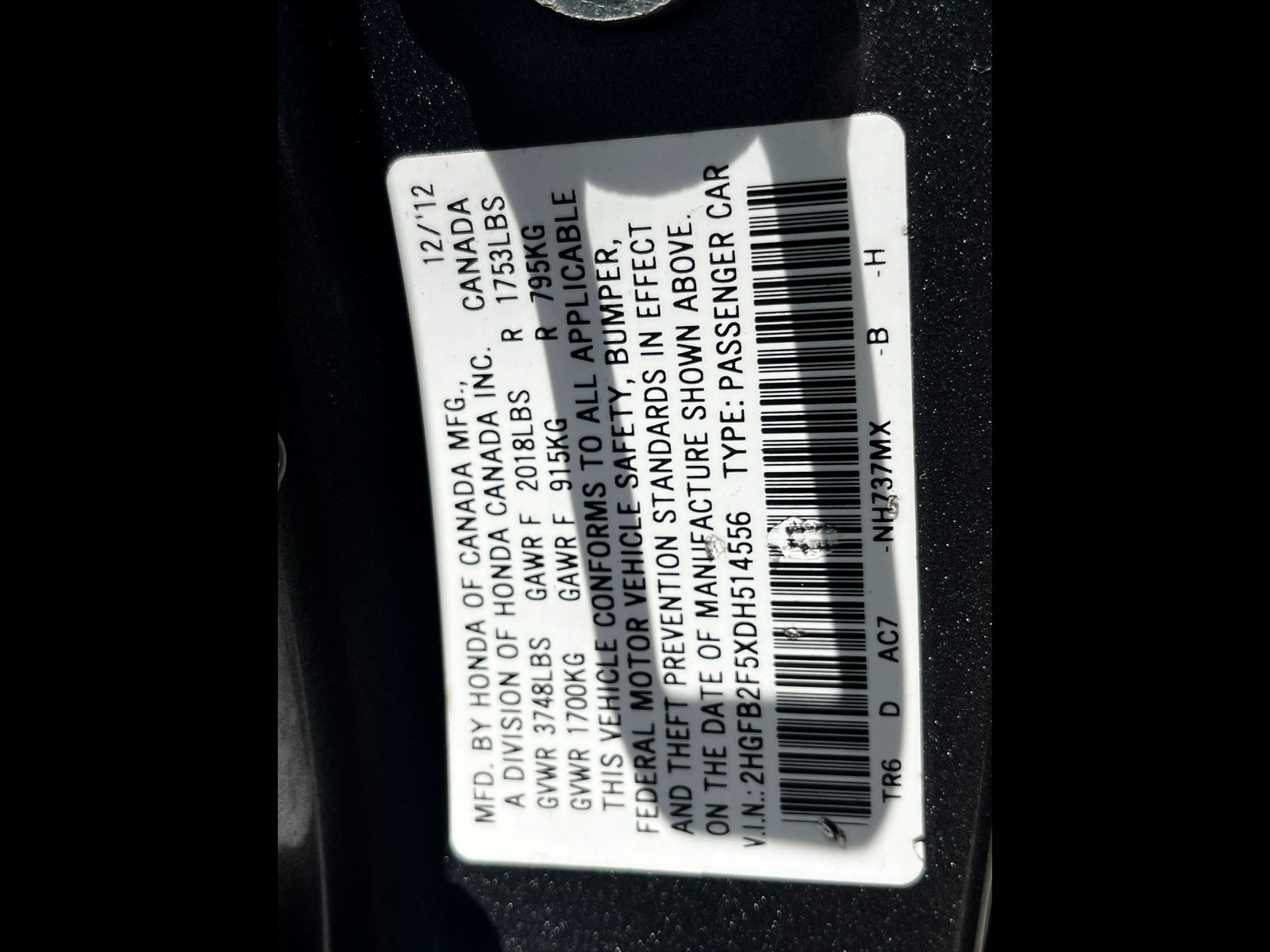 2013 Honda Civic in Princeton, FL